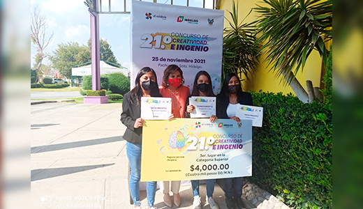 Ganan estudiantes del TecNM Huichapan tercer lugar en concurso de creatividad en Hidalgo