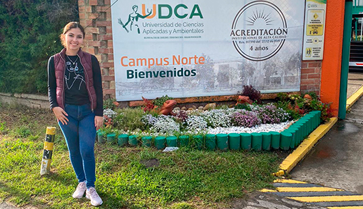 Estudiante campechana realiza estancia académica en Universidad de Bogotá   