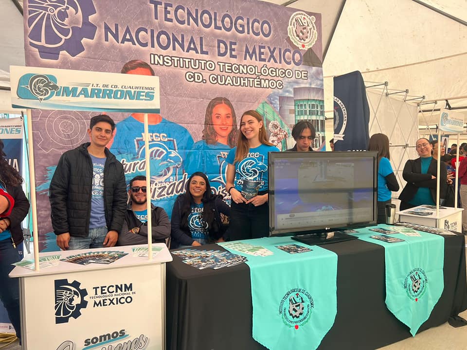 Los Cimarrones presentes en Feria Vocacional del COBACH # 14