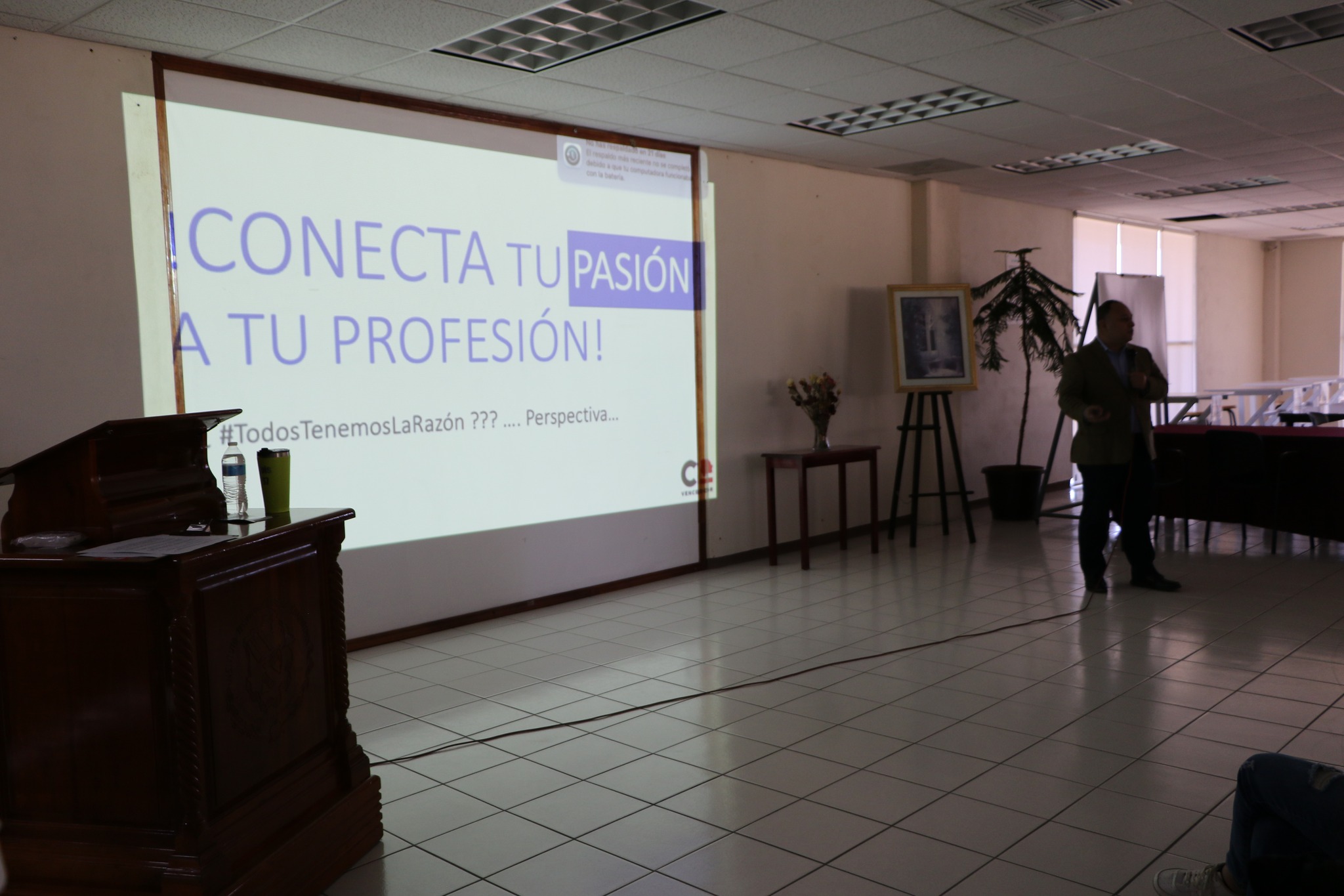 Luis Pineda Santos presidente de Coparmex Cuauhtémoc presentó su conferencia “Una Profesión con Propósito”