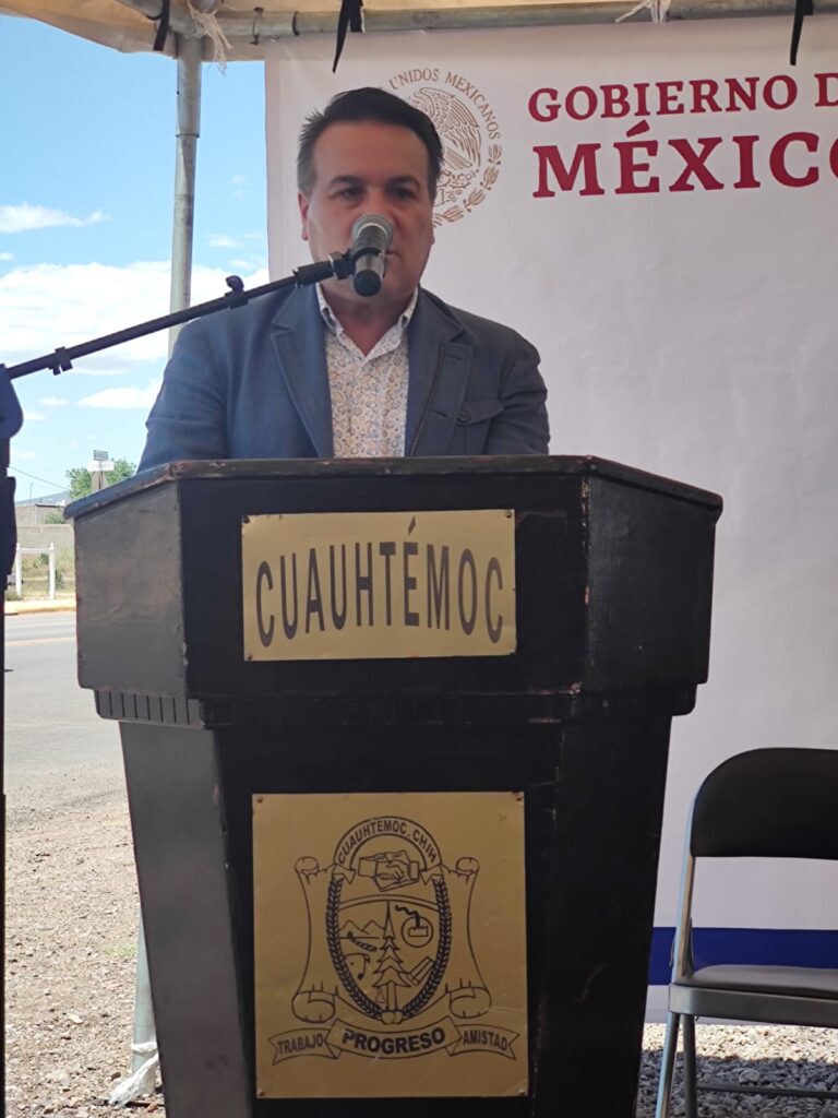 Asiste el director del Instituto Tecnológico de Ciudad Cuauhtémoc, Arquitecto Armando Serrano Salomón, a la inauguración de obras convocada por el Gobierno Municipal de Cuauhtémoc