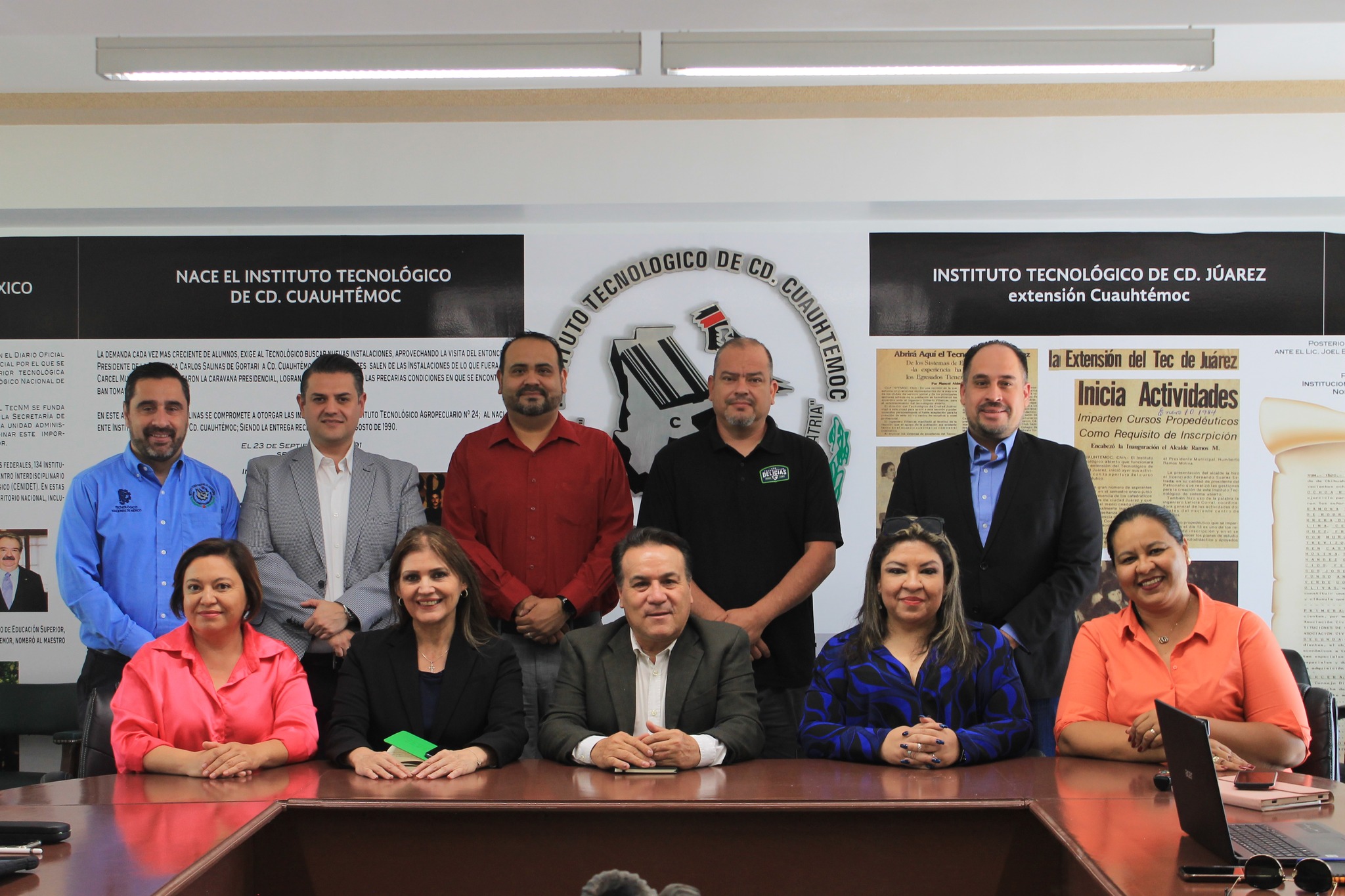 Recibe el Tecnológico de Cuauhtémoc a directores y subdirectores de otras sedes del estado para analizar el Programa Estatal de Educación