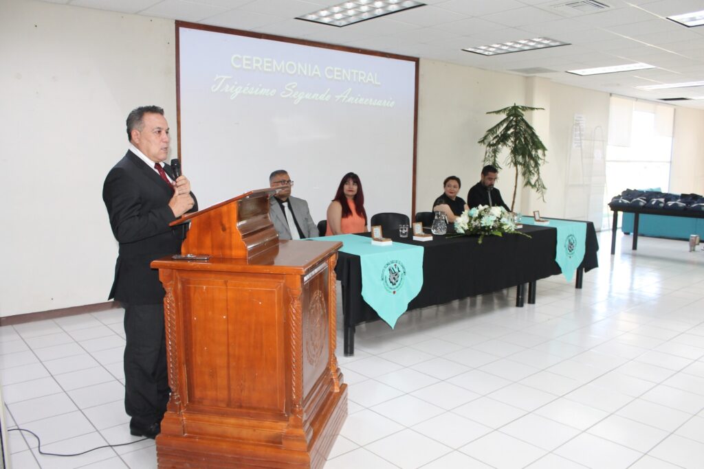 Celebra el Instituto Tecnológico de Ciudad Cuauhtémoc la ceremonia oficial del XXXII Aniversario